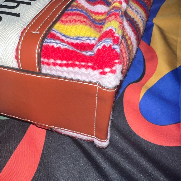 Rare Chloe Medium Woody Stripe Recycled Cashmere Blend Tote Brand New With Tag - Picture 5 of 8